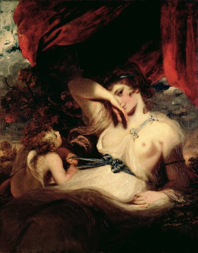 Amor løsner Venus bælte af Joshua Reynolds