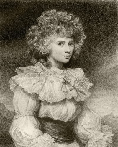 Elizabeth Cavendish, hertuginde af Devonshire, graveret af F. Bartolozzi, fra 