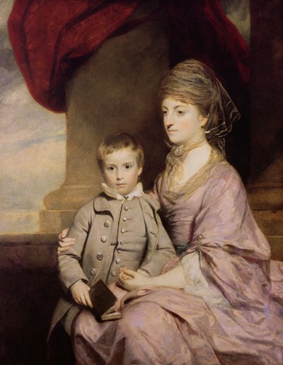 Elizabeth Herbert, grevinde af Pembroke (1737-1831) og hendes søn George, Lord Herbert (1759-1827) 1764-67 af Joshua Reynolds
