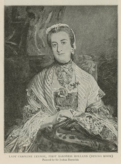 Lady Caroline Lennox, førstebaronesse Holland af Joshua Reynolds