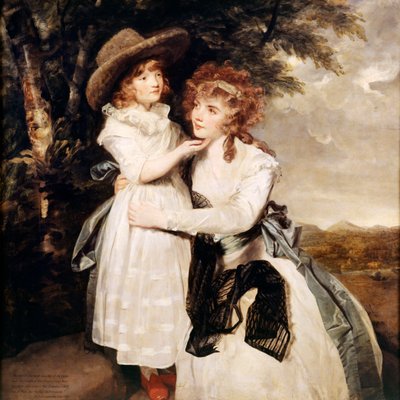 Miss Cocks og hendes niece af Joshua Reynolds