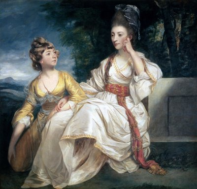 Fru Thrale og hendes Datter Hester (Queeney) 1777-78 af Joshua Reynolds
