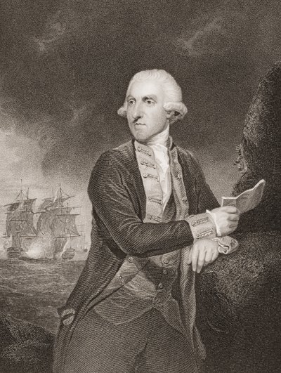 Samuel Hood, 1. Viscount Hood, illustration fra 