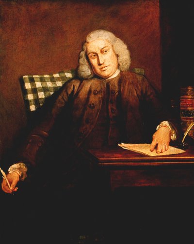 Samuel Johnson, engelsk mand af bogstaver, 1756-1757 af Joshua Reynolds