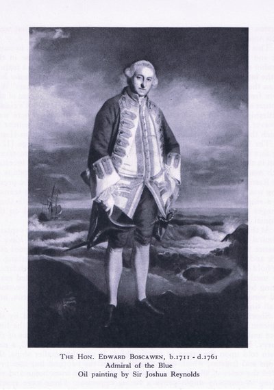 The Hon Edward Boscawen, fra British Adventure udgivet af Collins, 1947 af Joshua Reynolds