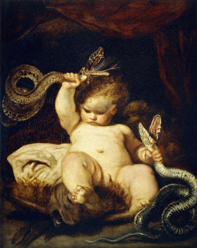 Spædbarnet Hercules, af Joshua Reynolds