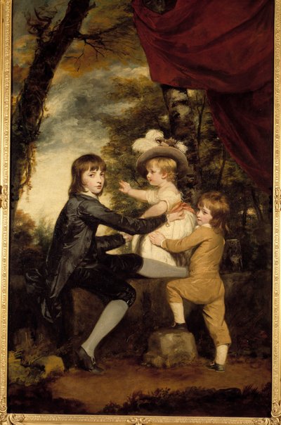 Lammebørnene. Maleri af Joshua Reynolds (1723-1792). 1700-tallet. Privat samling af Joshua Reynolds
