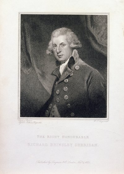 The Right Honorable Richard Brinsley Sheridan, 1825 af Joshua Reynolds