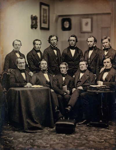 Boston Lawyers or Clergymen, ca. 1850. Skaber: Josiah Johnson Hawes, Albert Sands Southworth. af Josiah Johnson Hawes, Albert Sands Southworth