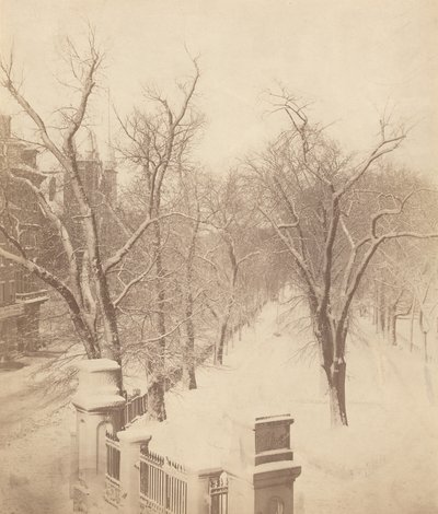 Boston Common Snow Scene, 1850
