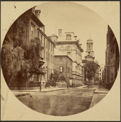 Chauncy Street fra Exeter Place af Josiah Johnson Hawes
