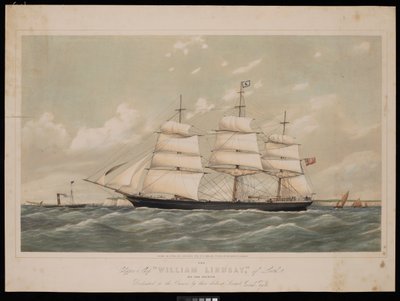 Clipper Ship Wiliam Lindsay of Leith 970 ton register ..., 27. februar 1868, af Josiah Taylor