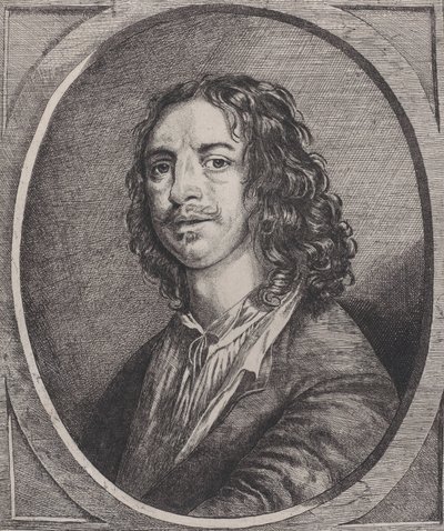 Portræt af William Dobson, 1645-49. af Josias English
