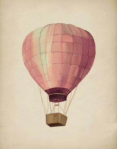 Drømmende lyserød ballon af Josie George