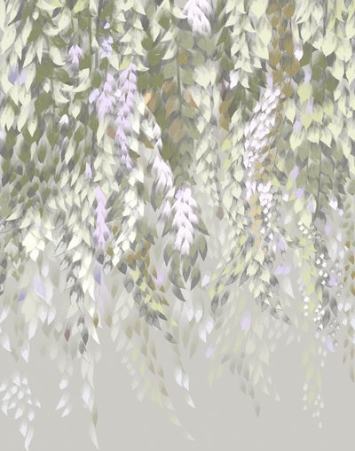 Pastelfarvede blåregnblomster af Josie George