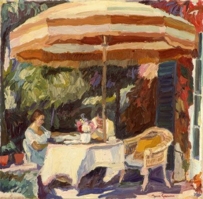 Terrasse i sollys af Josse Goossens