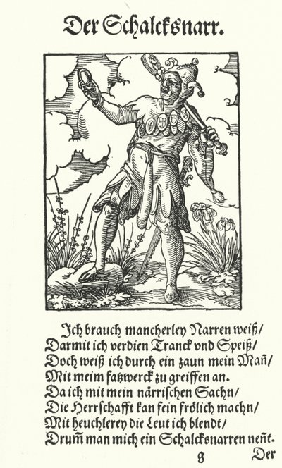The Jester (gravering) af Jost (after) Amman