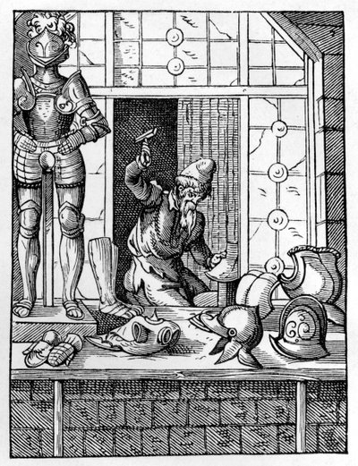 Pansermester, c1559-1591 af Jost Amman