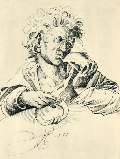Drikker, 1581, 1943. af Jost Amman