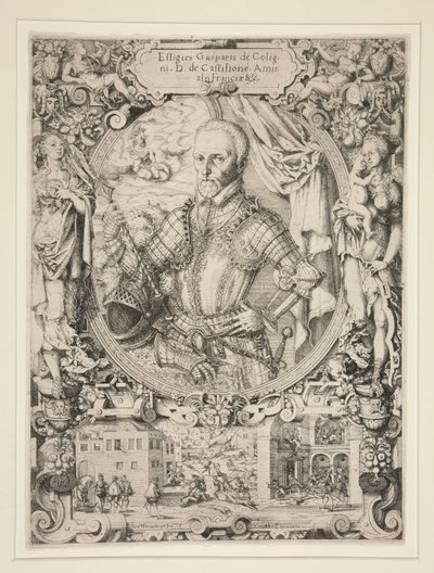 Gaspard de Coligny, admiral af Frankrig af Jost Amman