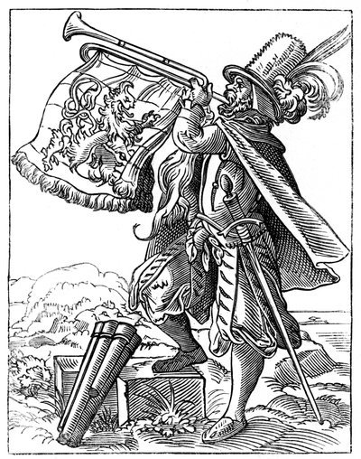 Militær trompetist, 1500-tallet 1849. af Jost Amman