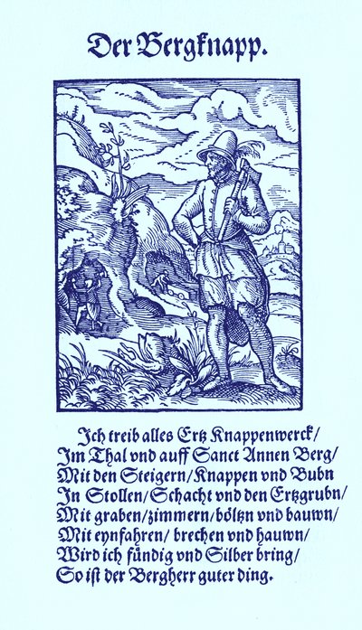 Minearbejder af Jost Amman