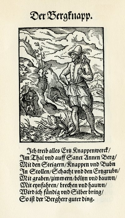 Minearbejder af Jost Amman