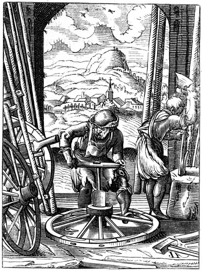 Wheelwright, 1500-tallet 1849. af Jost Amman