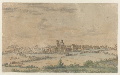 Udsigt over Scherpenheuvel, Flamsk-Brabant af Josua de Grave (attributed to)