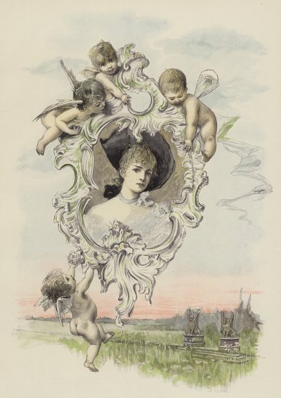Billedet af den elskede (farve litho) af Joszi Arpad Koppay
