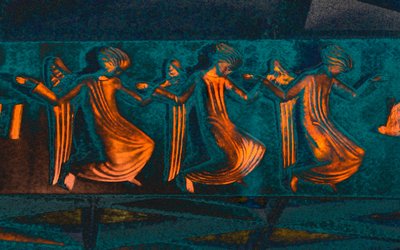 Attending the Annunciation, fra serien Annunciation, 2016 (fotogrpah) af Joy Lions