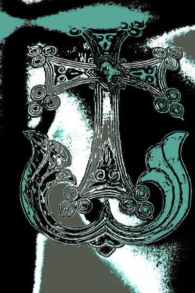 Ornamental Cross, fra serien Church of the Holy Sepulchre, 2015 (fotografi) af Joy Lions