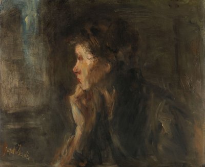 Meditation af Jozef (1824-1911) Israels