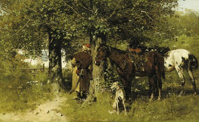 Mødet, 1881 af Jozef Brandt