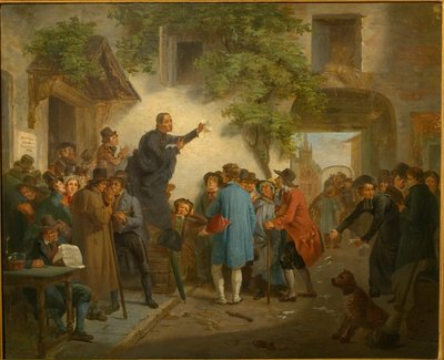 På en kro - valg i Gent i 1830 af Jozef Geirnaert
