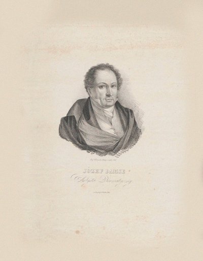 Portræt af komponisten Józef Damse 1789-1852, 1840. af Jozef Hilary Glowacki