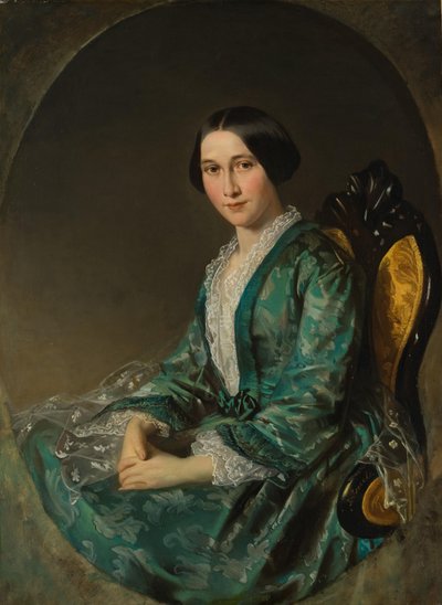Jeanette Bloemen (1829-1915), hustru til Amsterdam-mægleren Hendrik Luden (1822-1895) af Jozef Israëls