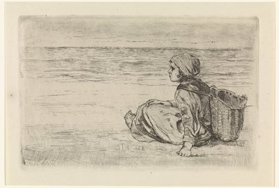 Pige ved havet af Jozef Israëls