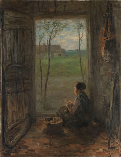 En Laren Scene En scene af livet i Laren af Jozef Israëls