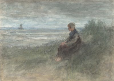 Girl in the Dunes, midten af 1800-begyndelsen af det 20. århundrede. af Jozef Israëls