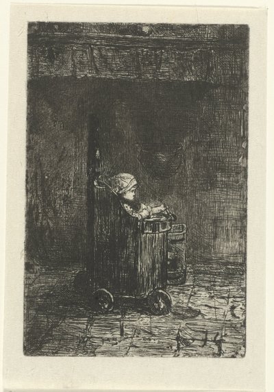 Barn i højstolen af Jozef Israëls