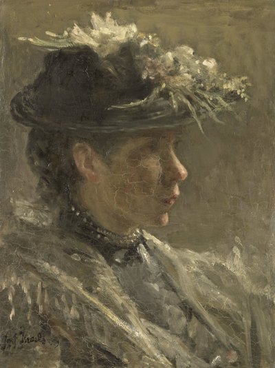 Studie af Sijtje van Bemmel (1880-1963) af Jozef Israëls