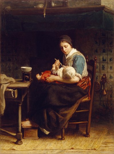 The Cottage Madonna, ca. 1867 af Jozef Israëls
