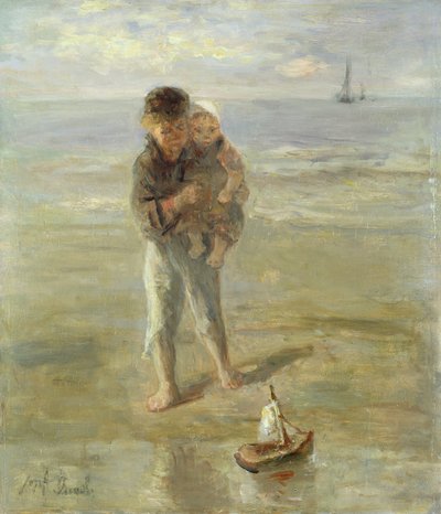 Legetøjsbåden af Jozef Israëls