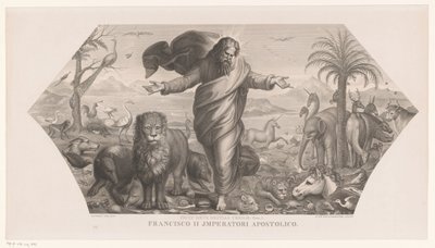 Skabelsen af ​​dyrene Fecit deus bestias terrae (titel på objekt) Oprettelse (serietitel) af Jozef Karel De Meulemeester