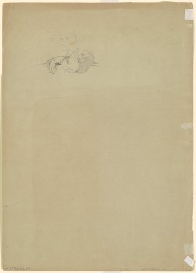 Studie af en landmand [verso] af Jr. Enoch Wood Perry