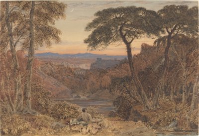 Et arkadisk landskab af Jr. George Barret