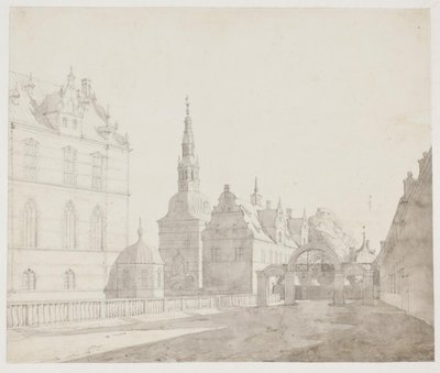 Karusselgården at Frederiksborg Castle af Jørgen Roed