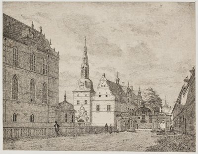 Karusselgården ved Frederiksborg af Jørgen Roed