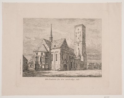 Ribe Domkirke fra den nordøstlige side af Jørgen Roed